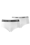 Puma naiste alusp&uuml;ksid Mini Short, 2 tk, valge, suurus S