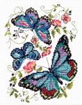 Tikkimiskomplekt Magic Needle "Blue Butterflies " 42-03