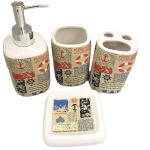 Keraamiline vannitoatarvikute komplekt "Benedomo"