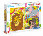 Pusle Clementoni: 3 x 48 tk - Super Disney Classic