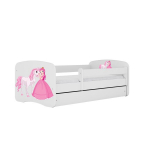 Lastevoodi koos madratsiga Kocot Kids Babydreams, 80x180 cm, valge