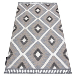 Vaip MAROC P651 Roma hall / valge Tupsud berberi Maroko shaggy