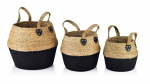 Korvide komplekt Bali L 30 x 38 x h34 cm, M 28 x 32 x h28 cm, S 23 x 26 x h24 cm