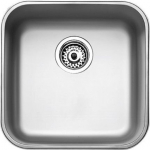 TEKA Cuve BE sous plan 1 bac Inox Lisse