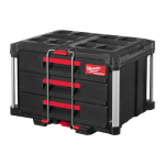 T&ouml;&ouml;riistakast Milwaukee PACKOUT&trade;, kolme sahtliga