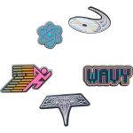 Crocs&trade; Jibbitz Wavy Lace Backer 5Pack