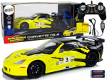 Raadio teel juhitav sportauto Corvette C6.R 1:18 kollane