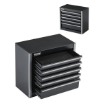 VEVOR metallist t&ouml;&ouml;riistakast, 5 sahtlit, must, 21,8 cm