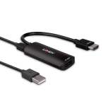 Adapter - LINDY HDMI 4K60Hz to DisplayPort 1.2 muundur HDCP 2.2 USB toide