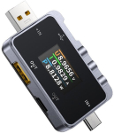 FNIRSI USB-TESTER FNAC-28 USB-C USB-A KAABLI PIKKUSE JA VOOLUTUNGUSE KONTROLLIMISEKS