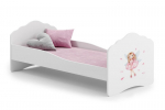 Voodi ADRK Furniture Casimo Girl with Wings, valge