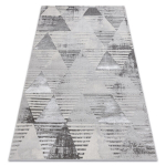 Vaip LIRA E1627 Kolmnurgad geomeetriline, struktureeritud, kaasaegne, glamuurne - hall, 80x150