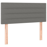 vidaXL voodiraam peats, tumehall, 80x5x78/88 cm, kangas