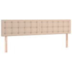 vidaXL voodipeatsid 2 tk, cappuccino, 90x5x78/88 cm, kunstnahk
