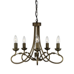 Rippvalgusti Elstead Lighting Olivia OV5-BLK-GOLD