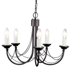 Rippvalgusti Elstead Lighting Carisbrooke CB5-BLACK