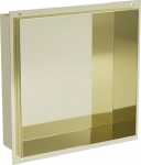 Mexen X-Wall-NR s&uuml;vistatav seinariiul, 30x30 cm, Gold