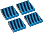 InLine RAM Heat Sink self-adhesive cooling fins 4pcs, Blue (33955H)