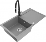 Graniidist k&ouml;&ouml;givalamu Mexen Leo koos segisti ja sifooniga, Grey+Black