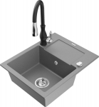 Graniitk&ouml;&ouml;givalamu Mexen Enzo segisti ja sifooniga, Grey+Black