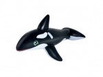 straddling inflatable killer whale with handles 2.03x1.02m