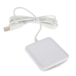 ID-kaardi lugeja Fusion PC / SC / CCID ISO7816 USB (+ SIM) Balts