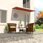 vidaXL sisset&otilde;mmatav varikatus, 300 x 150 cm, oranž ja pruun