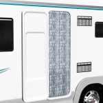 vidaXL putukakardin valge ja hall, 56 x 185 cm &scaron;enill