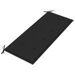 vidaXL aiapingi istmepadi, must, 120 x 50 x 3 cm