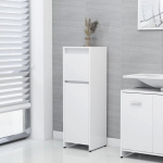 vidaXL vannitoakapp valge 30 x 30 x 95 cm puitlaastplaat