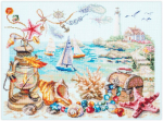 Tikkimiskomplekt Magic Needle "Seaside Breeze " 250-707