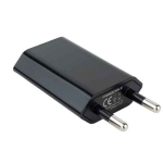 USB laadija - NANOCABLE - Mini laadija - 5V-1A - Must - &Uuml;hildub iPod/iPhone'