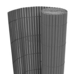 vidaXL kahepoolne piirdeaed 110 x 300 cm, hall, Pilka
