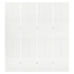 vidaXL 4 paneeliga ruumijagaja, valge, 160 x 180 cm, Balta