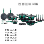 Kivimassist kastrulite komplekt, 21-osaline