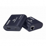 HDMI-adapter - GEMBIRD - DEX-HDMI-03 - HDMI-pikendaja - RJ45 - Must