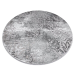Vaip MEFE kaasaegne Ring 8724 Ornament vintage pestud - Struktuuriline, kahel tasemel fliis hall