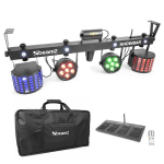 beamZ SHOWBAR 2x PAR, 2x Butterfly ja R/G Laser DMX IRC