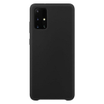 Silicone Case Soft Flexible Rubber Cover for Samsung Galaxy A72 4G black (Black)