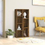 vidaXL raamatukapp, suitsutatud tamm, 50 x 25 x 106 cm