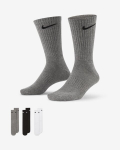 Nike Sokid U NK Everyday Ltwt Crew 3PR White Grey Black SX7676 964