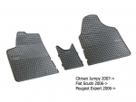 Kummimatid CITROEN JUMPY II/FIAT SCUDO/ PEUGEOT EXPERT/TOYOTA PRO ACE 2007-2017