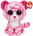 Pl&uuml;&uuml;sist m&auml;nguasi Ty Beanie Boos ASIA-valge/roosa tiiger, 15 cm