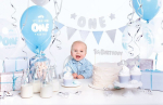 1. s&uuml;nnip&auml;eva kaunistused 1st Birthday Silver, 6 komplekti