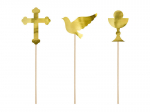 Tikukaunistus First Communion Gold 31,5 cm (1 pakk/ 6 tk)