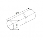 Faber &otilde;hupuhastaja &uuml;mmargune &uuml;hendustoru 150 mm 100 cm