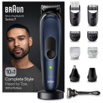 Habemepiiraja komplekt Braun MGK 7410 All-in-One Style MultiGroomingKit, must/sinine