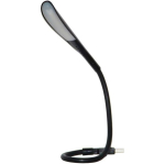 USB LED-lamp, arvutiklaviatuuri lugemisvalgusti, reguleeritav USB-valgusti s&uuml;learvuti jaoks, painduv hanekelaga disain, puutetundlik juhtimine (must)