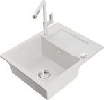 Graniidist k&ouml;&ouml;givalamu Mexen Enzo koos segisti ja sifooniga, White+White/Chrome