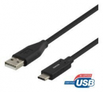 Deltaco USBC-1004M, USB-C/USB-A, 1 m